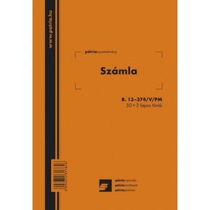 B.13-374 Számlatömb 50X3